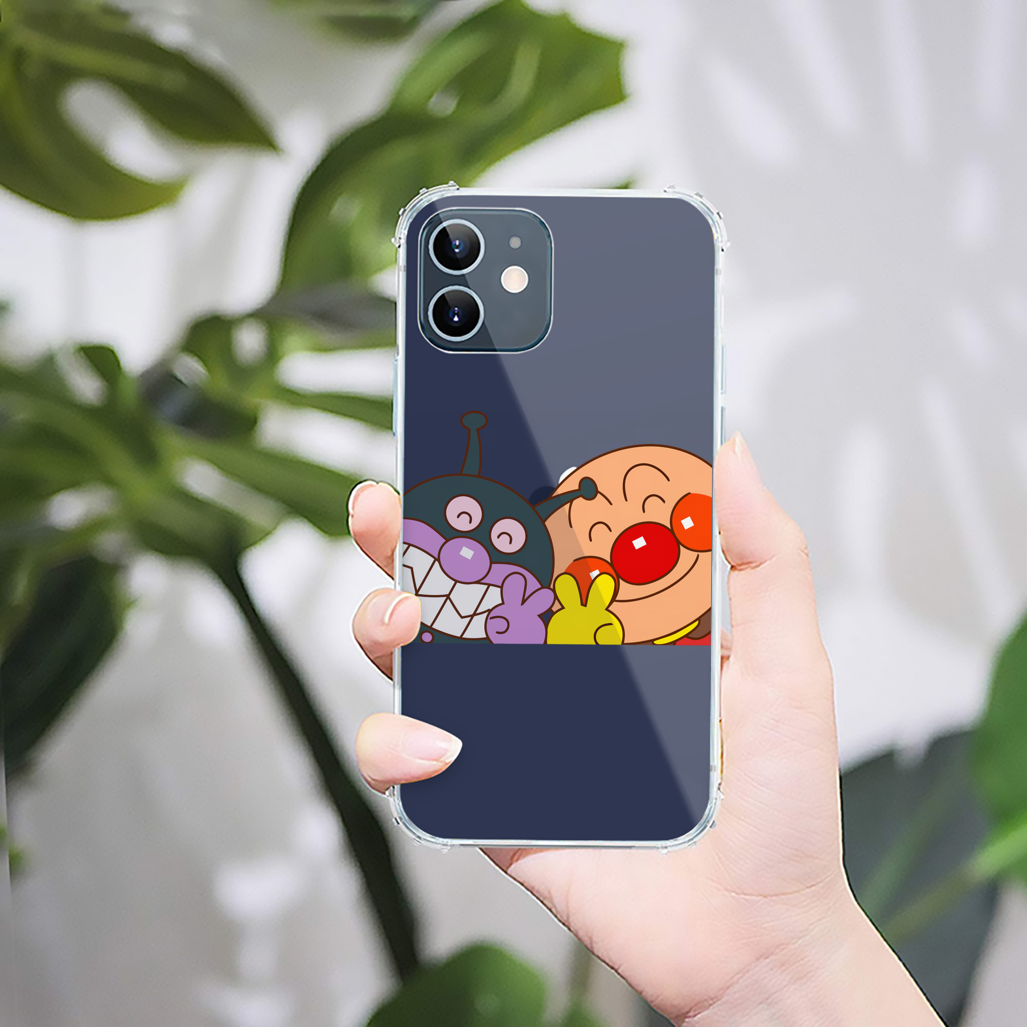 （画像用） アンパンマン Anpanman 【iPhone 12シリーズ対応】透明スマホケース（クリアソフトケース）